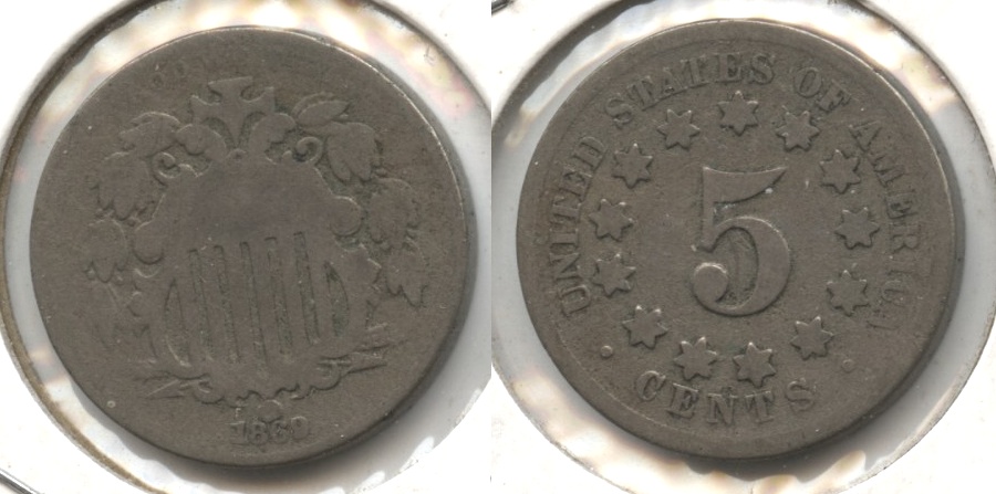 1869 Shield Nickel AG-3 #c