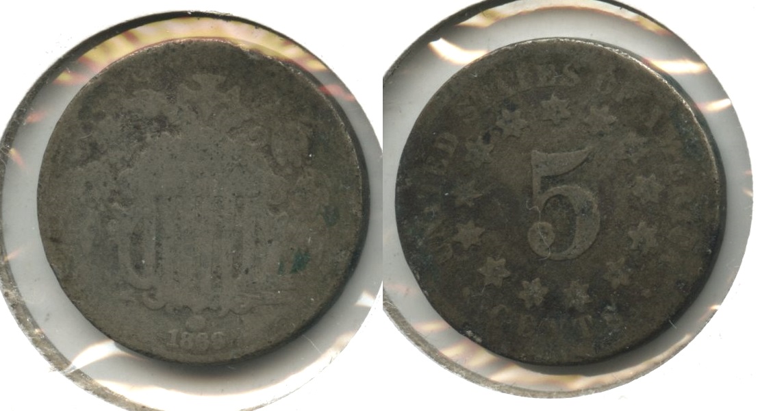 1869 Shield Nickel Fair-2 #a