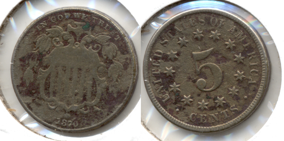 1870 Shield Nickel Fine-12 b Corrosion