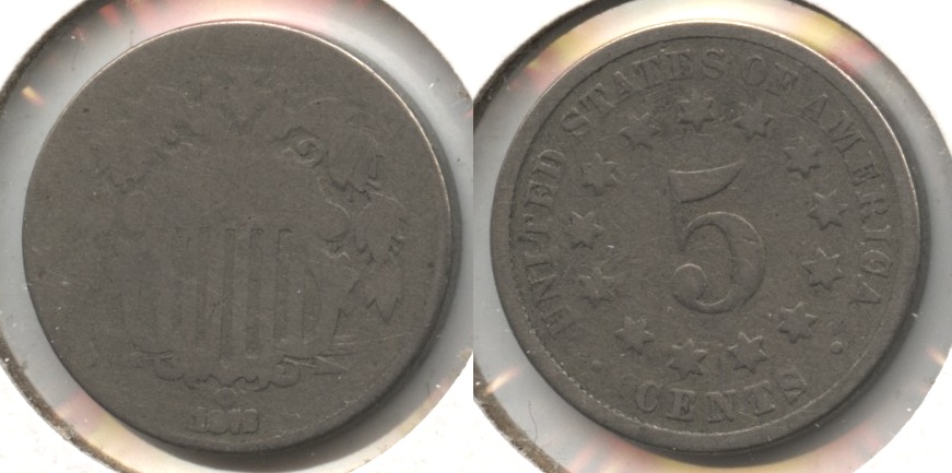 1872 Shield Nickel AG-3 #b