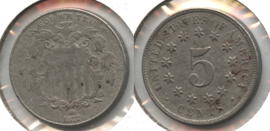 1872 Shield Nickel VF-20 Lightly Porous