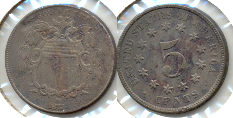 1873 Shield Nickel VF-20 a