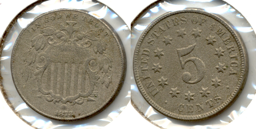 1873 Shield Nickel VF-20 b Porous