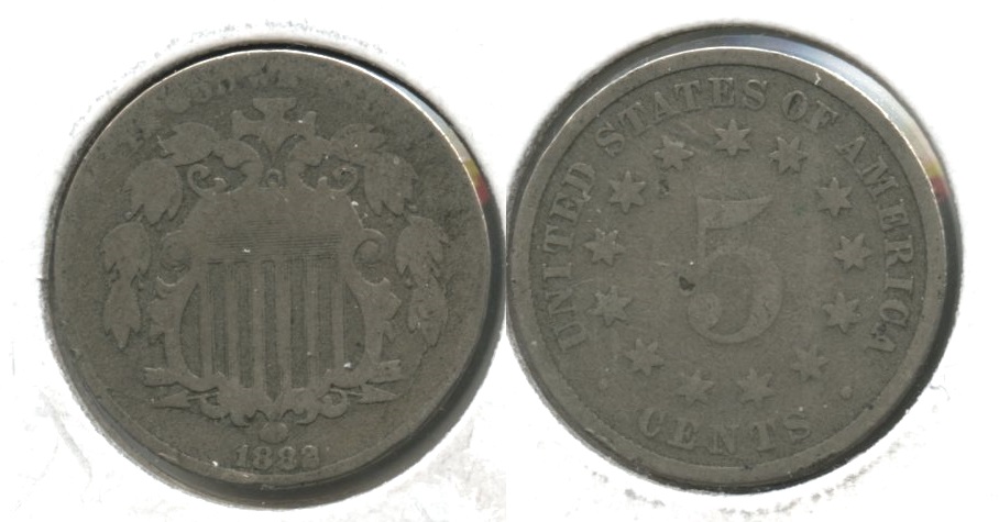 1882 Shield Nickel AG-3 #c