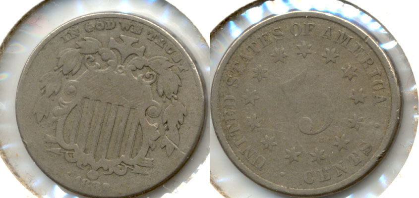 1882 Shield Nickel Good-4