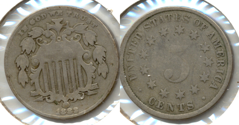 1882 Shield Nickel Good-4 c