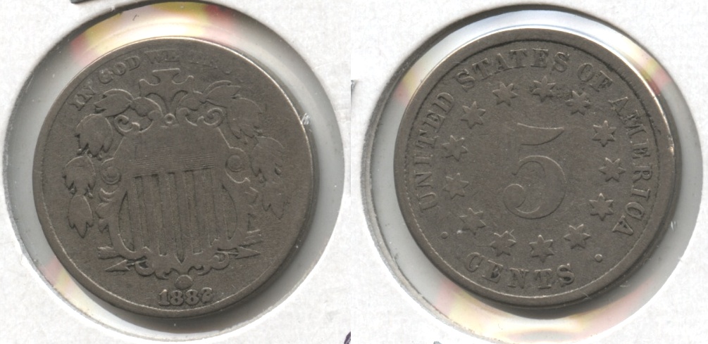 1882 Shield Nickel Good-4 #e