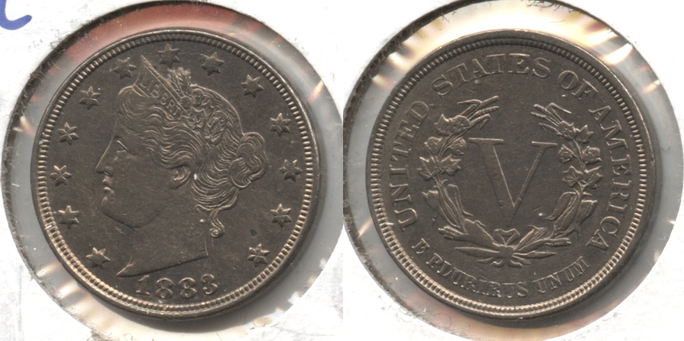 1883 No Cents Liberty Head Nickel AU-50 #p