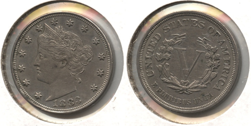 1883 No Cents Liberty Head Nickel AU-50 #s