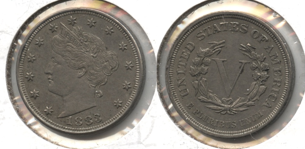 1883 No Cents Liberty Head Nickel AU-55 #k