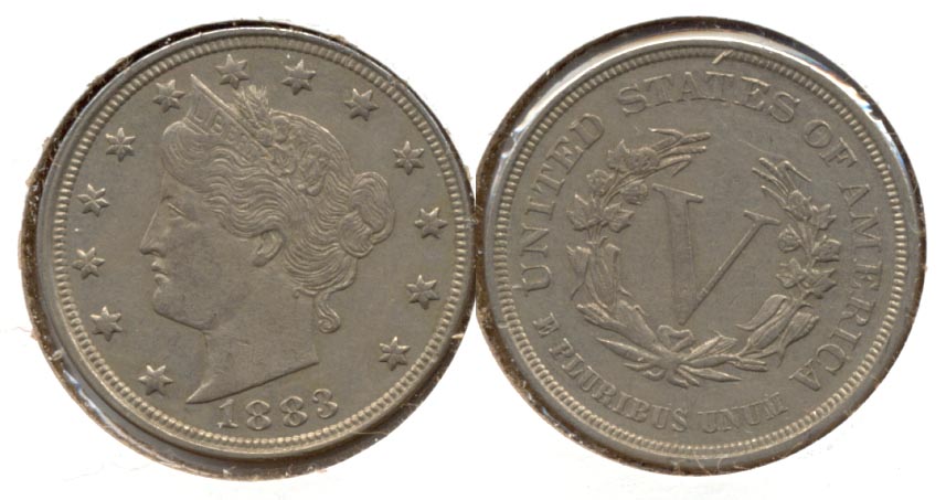 1883 No Cents Liberty Head Nickel EF-40 ae