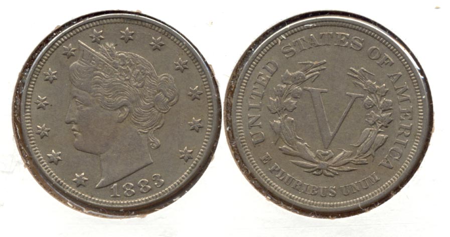 1883 No Cents Liberty Head Nickel EF-40 ai