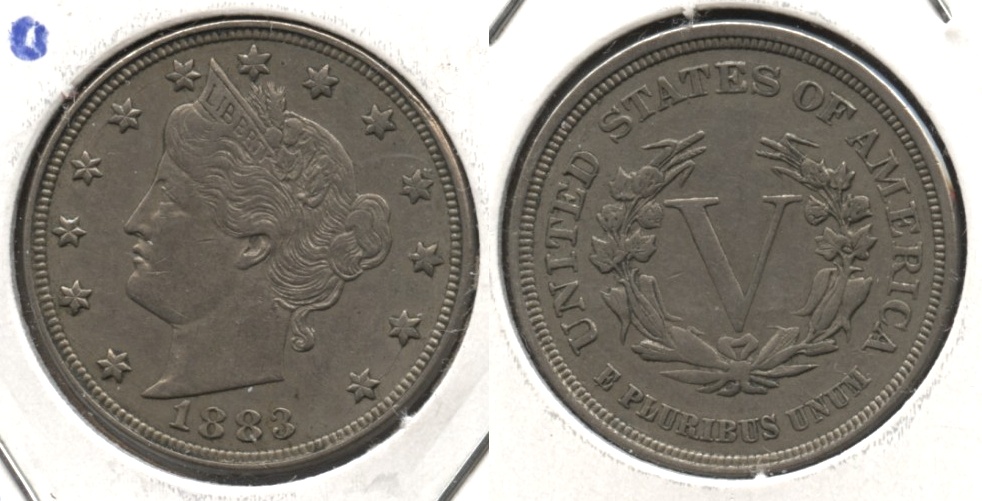 1883 No Cents Liberty Head Nickel EF-40 #an