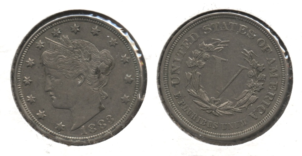 1883 No Cents Liberty Head Nickel EF-40 #ap