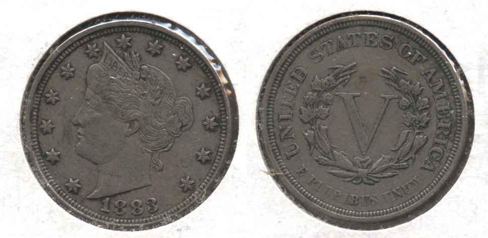 1883 No Cents Liberty Head Nickel EF-40 #aq