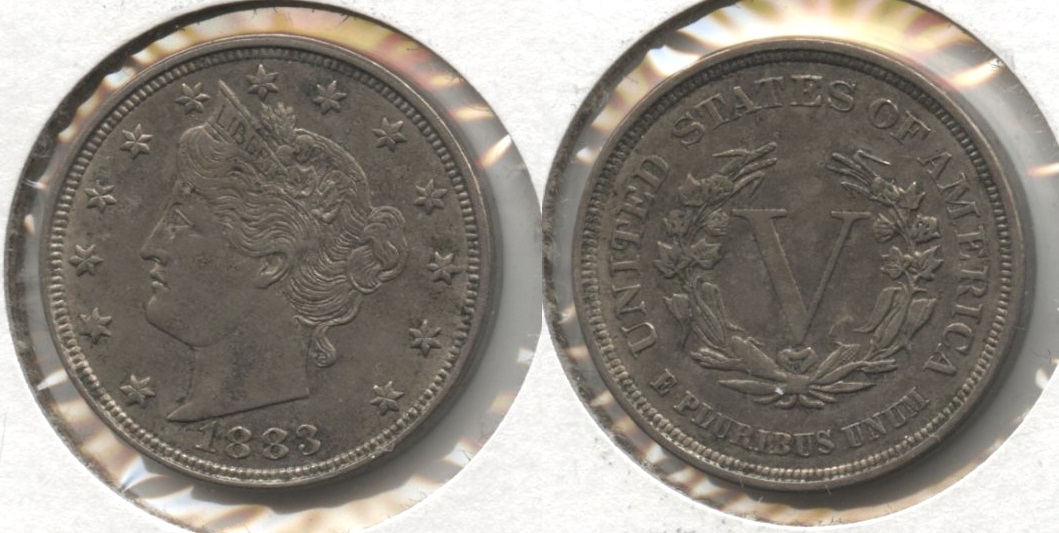 1883 No Cents Liberty Head Nickel EF-40 #as