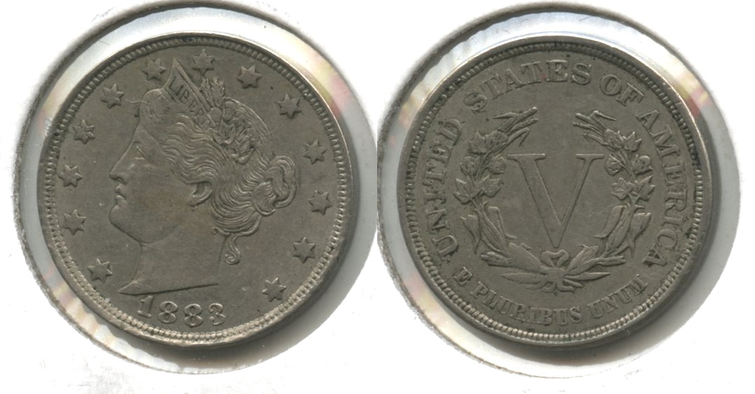 1883 No Cents Liberty Head Nickel EF-40 #ay