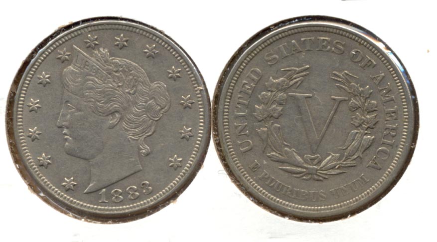 1883 No Cents Liberty Head Nickel EF-40 m