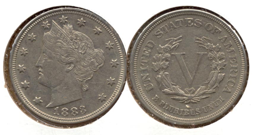 1883 No Cents Liberty Head Nickel EF-40 q