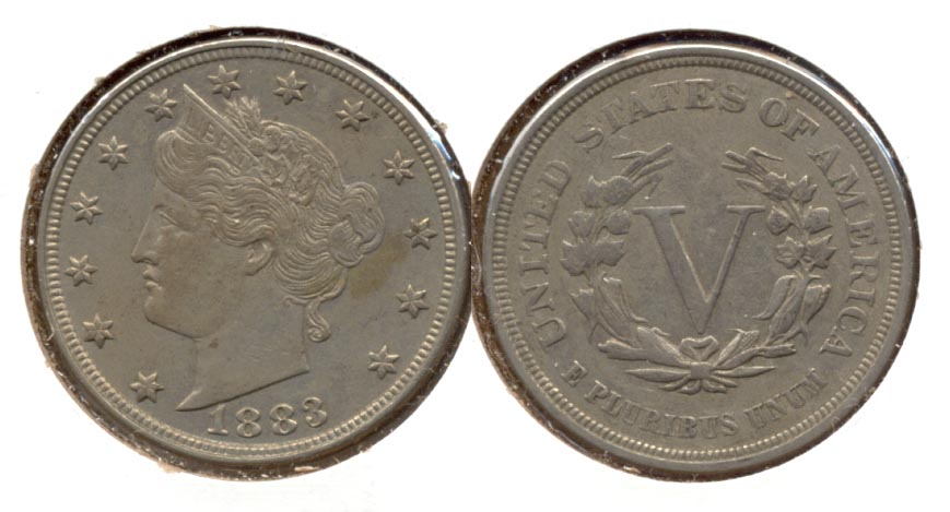 1883 No Cents Liberty Head Nickel EF-40 z