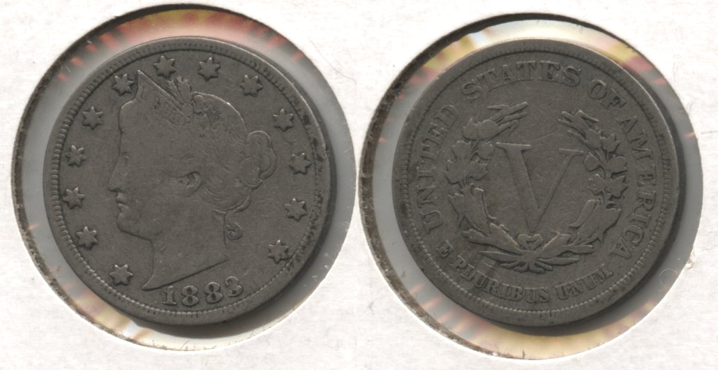 1883 No Cents Liberty Head Nickel Fine-12 #aa