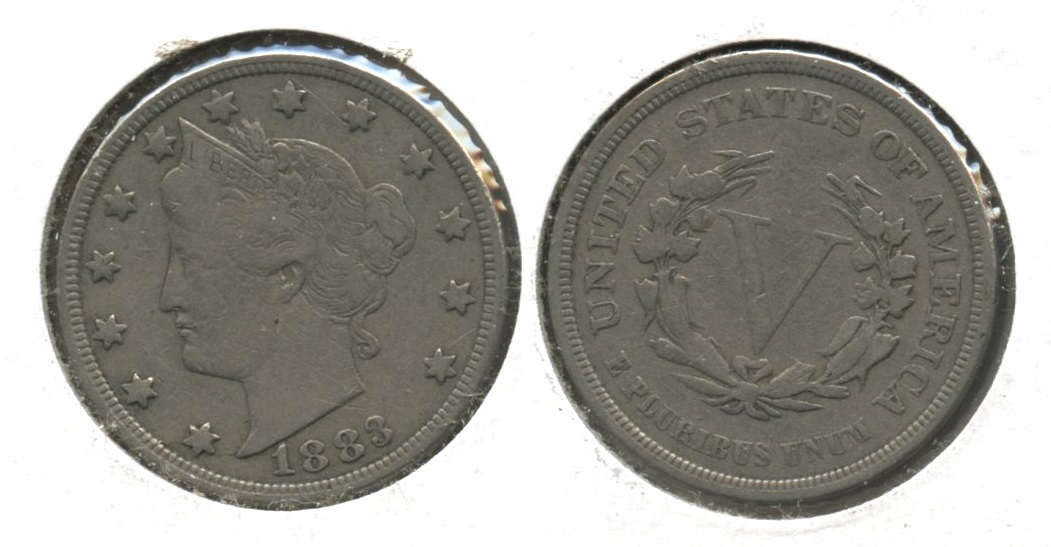 1883 No Cents Liberty Head Nickel Fine-12 #ab