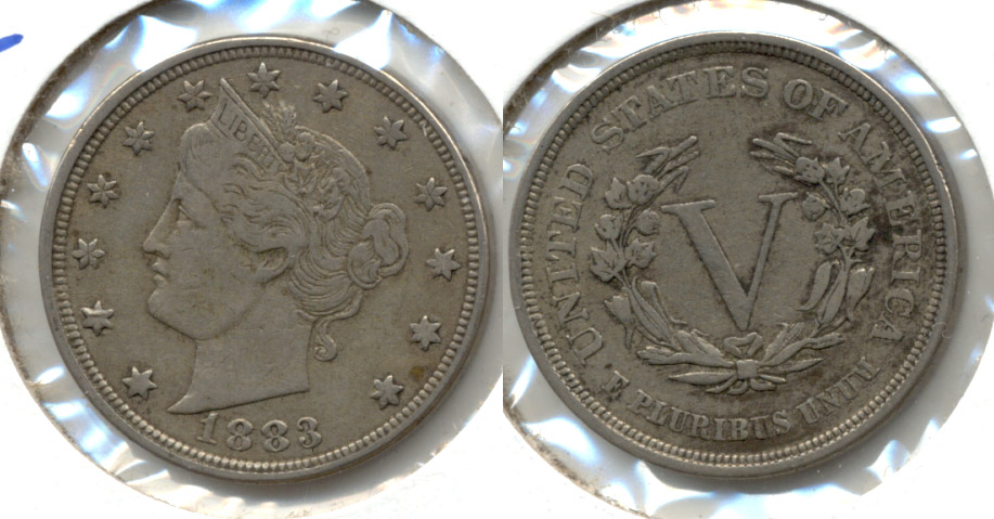1883 No Cents Liberty Head Nickel Fine-12 k