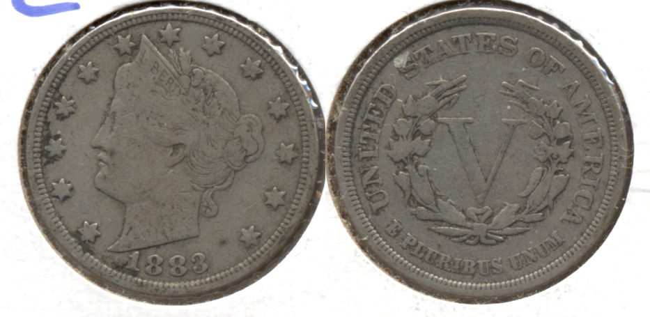 1883 No Cents Liberty Head Nickel Fine-12 q