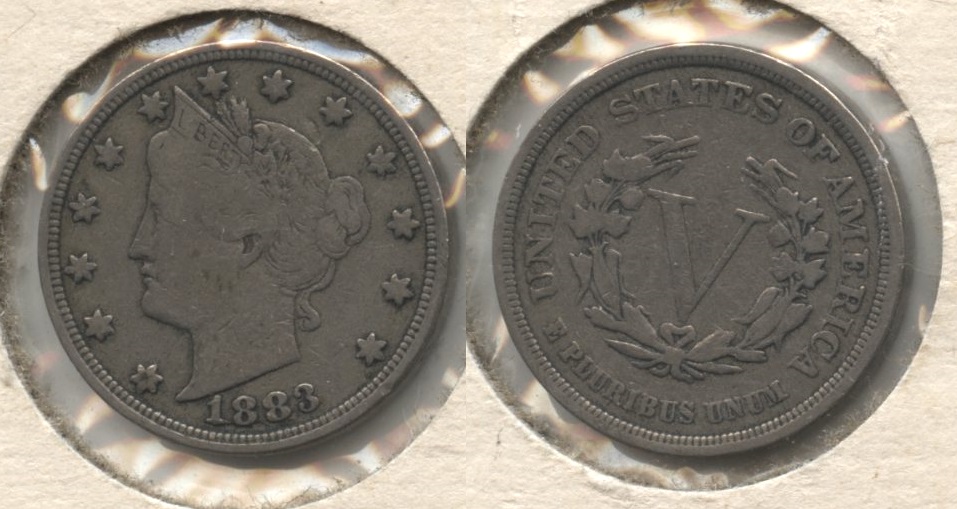 1883 No Cents Liberty Head Nickel Fine-12 #z