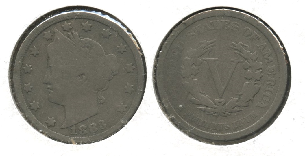 1883 No Cents Liberty Head Nickel Good-4 #c