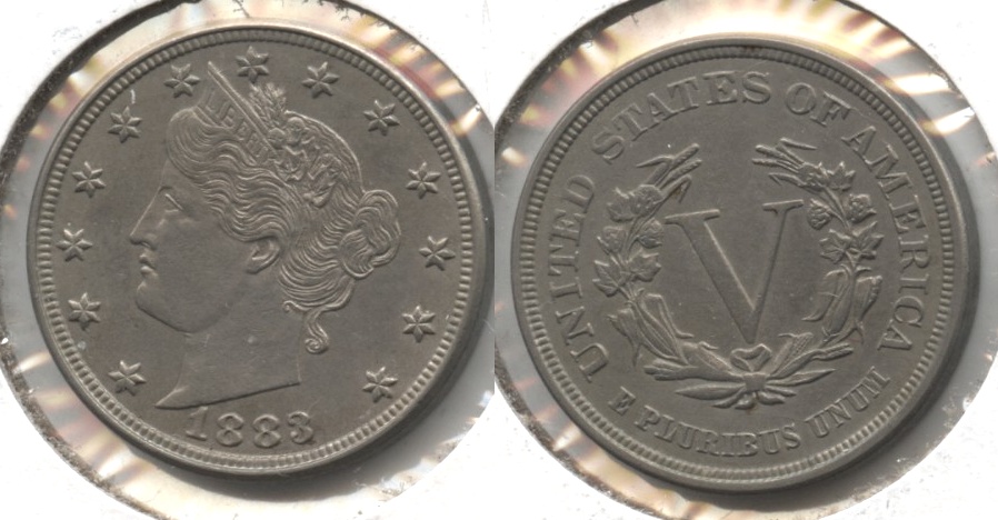 1883 No Cents Liberty Head Nickel MS-60 #e