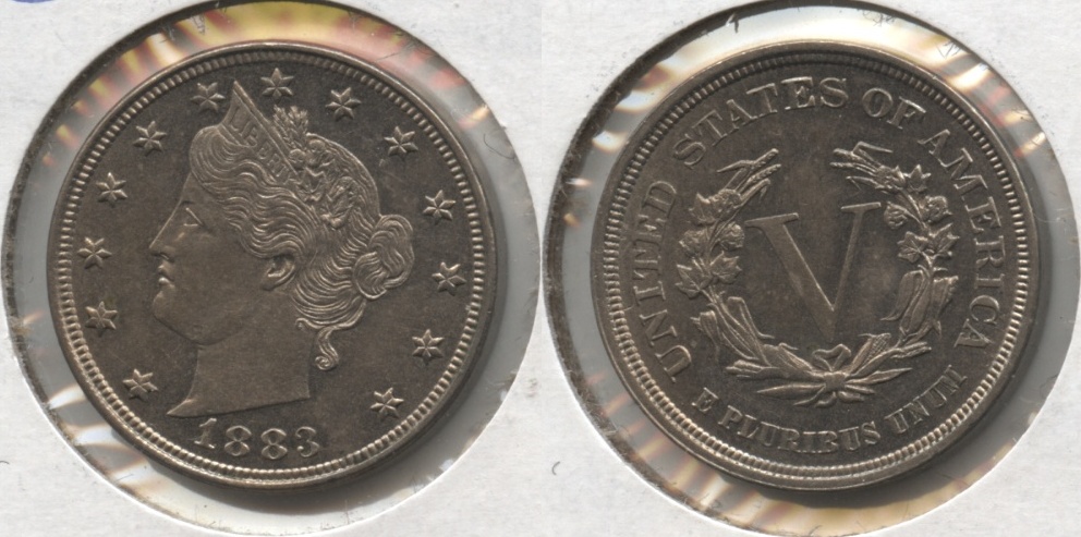 1883 No Cents Liberty Head Nickel MS-60 #f