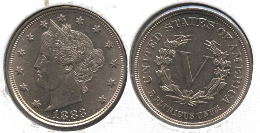 1883 No Cents Liberty Head Nickel MS-64
