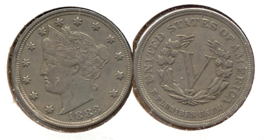 1883 No Cents Liberty Head Nickel VF-20 aa