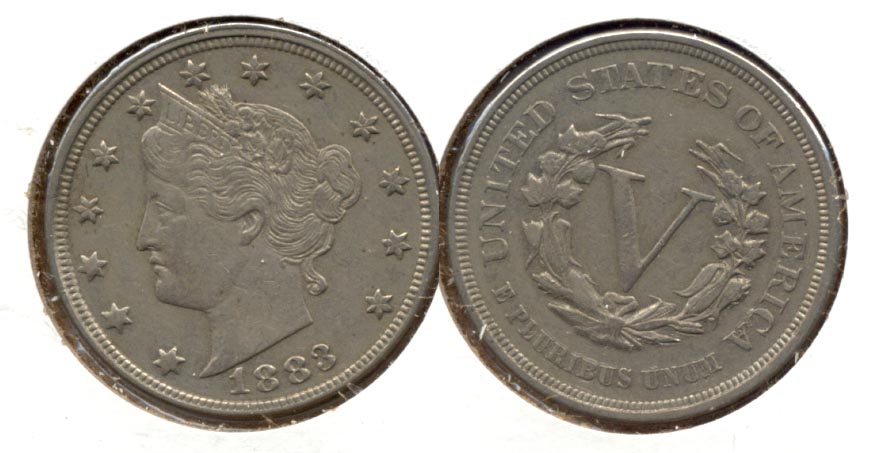 1883 No Cents Liberty Head Nickel VF-20 ae