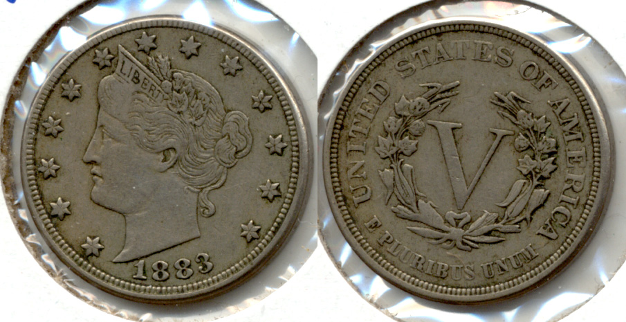 1883 No Cents Liberty Head Nickel VF-20 an