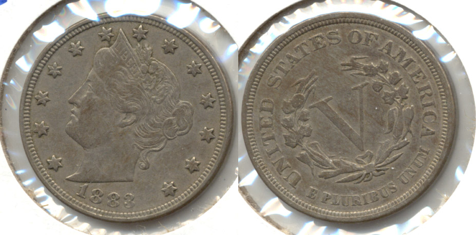 1883 No Cents Liberty Head Nickel VF-20 ar