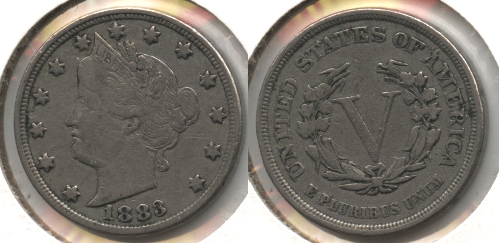 1883 No Cents Liberty Head Nickel VF-20 #av