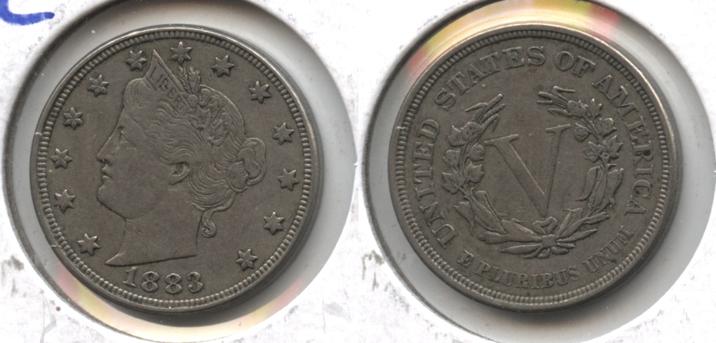 1883 No Cents Liberty Head Nickel VF-20 #ax
