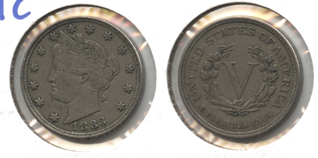 1883 No Cents Liberty Head Nickel VF-20 #bb