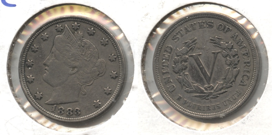1883 No Cents Liberty Head Nickel VF-20 #bf