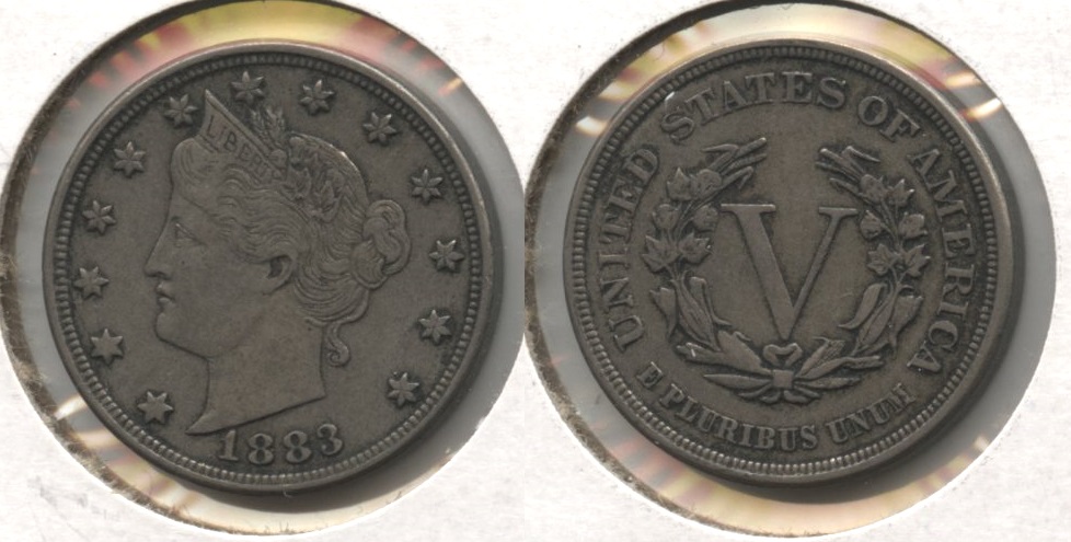 1883 No Cents Liberty Head Nickel VF-20 #br