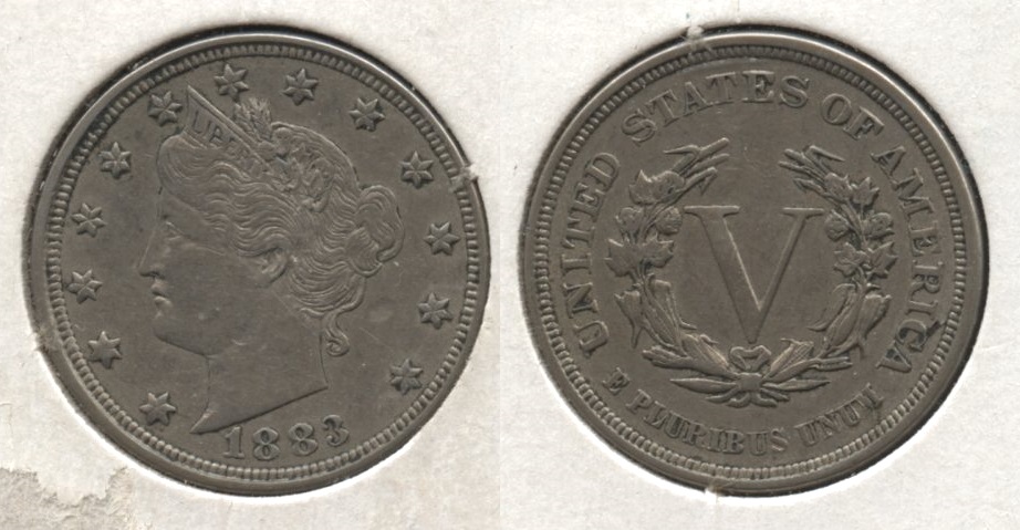 1883 No Cents Liberty Head Nickel VF-20 #bs