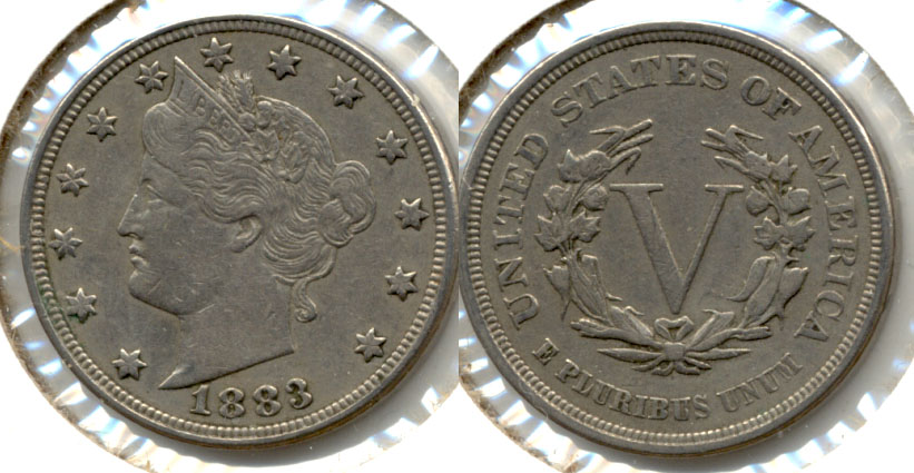 1883 No Cents Liberty Head Nickel VF-20 k