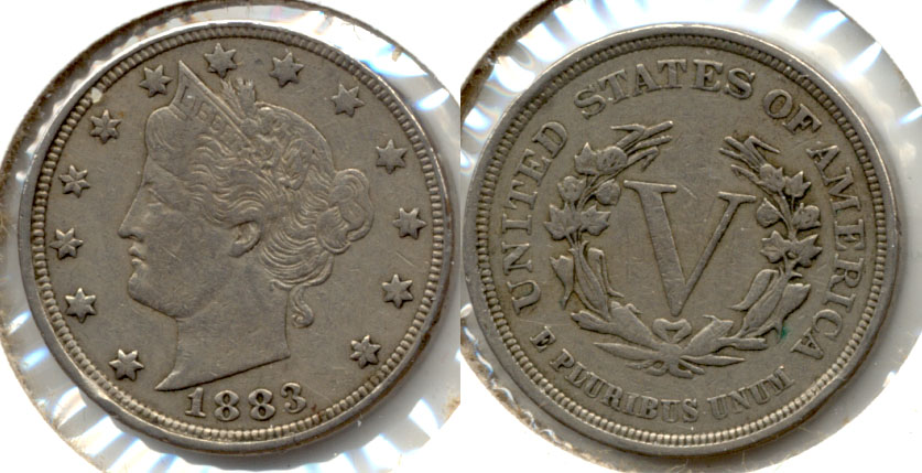 1883 No Cents Liberty Head Nickel VF-20 n