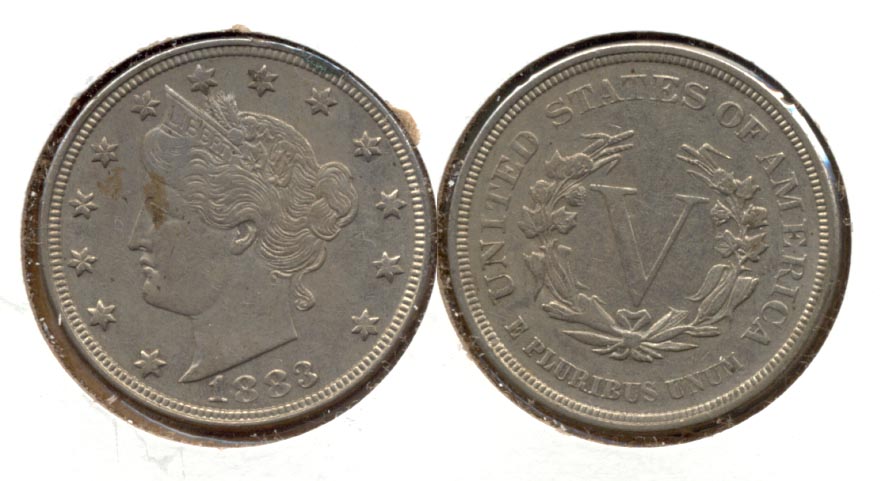 1883 No Cents Liberty Head Nickel VF-20 p