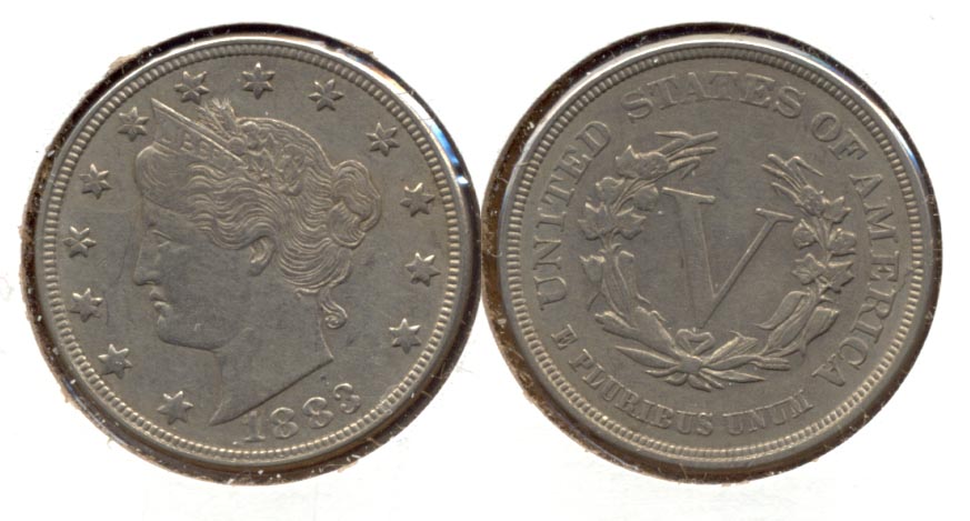 1883 No Cents Liberty Head Nickel VF-20 t