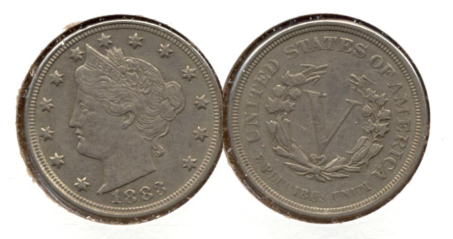 1883 No Cents Liberty Head Nickel VF-20 u