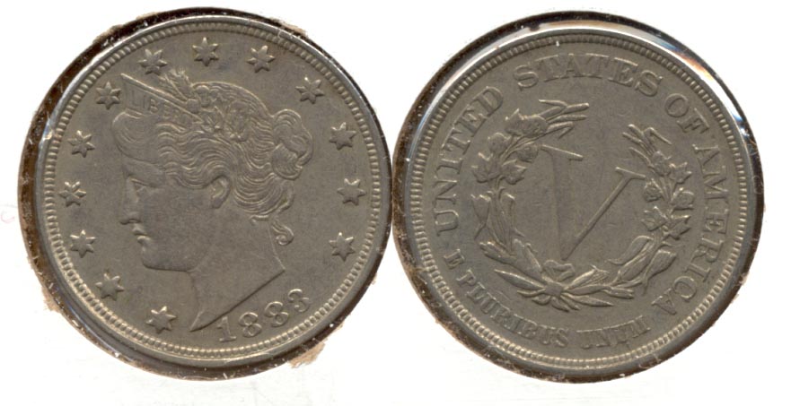 1883 No Cents Liberty Head Nickel VF-20 v
