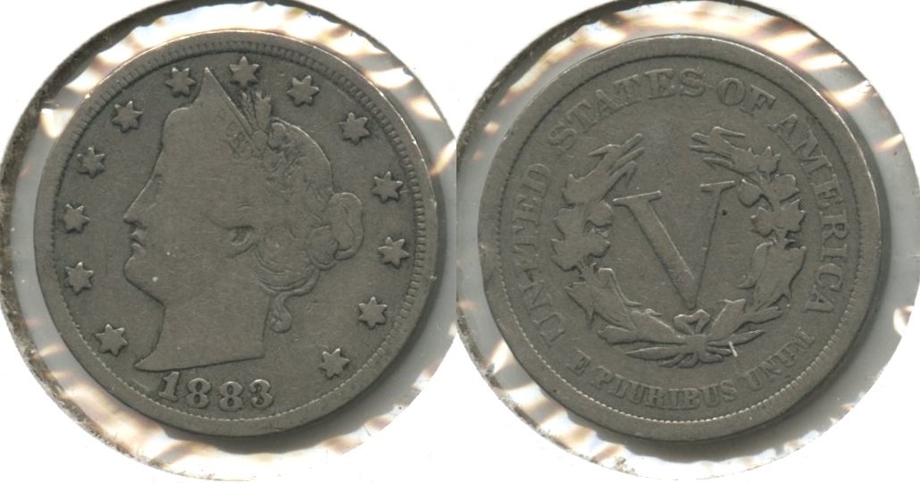 1883 No Cents Liberty Head Nickel VG-8 #j